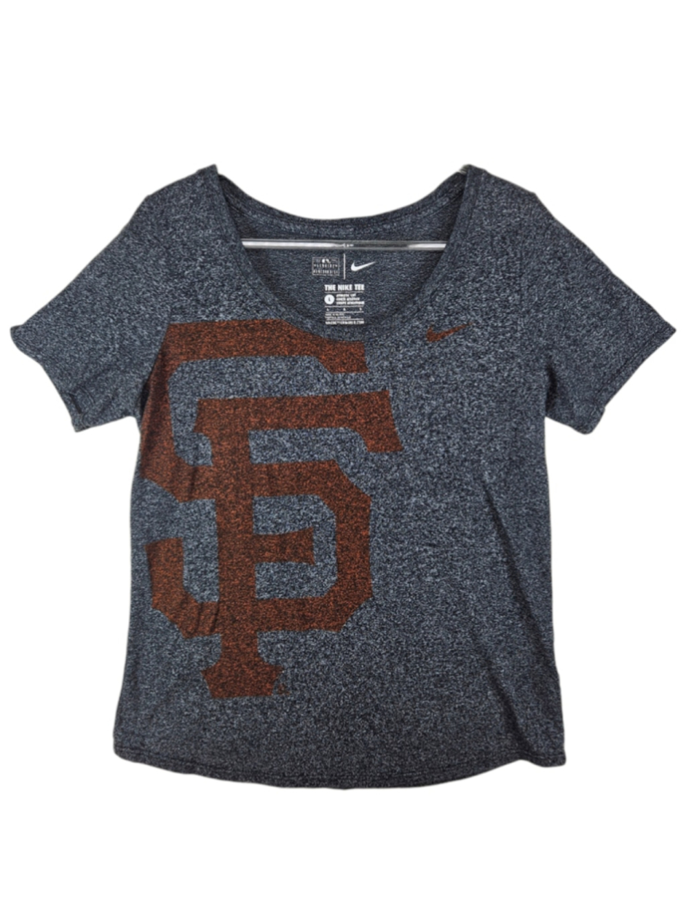 Nike San Francisco Giants Women's Tee Size L Gray Athletic MLB T-Shirt SF